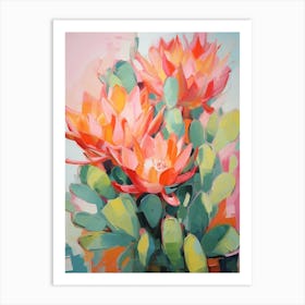 Cactus Painting Acanthocalycium Cactus 1 Art Print