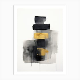 Black And Gold 3 Art Print