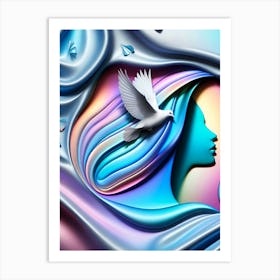 Creative Abstract Visual 82 Art Print