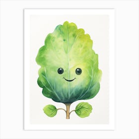 Friendly Kids Brussels Sprout Art Print
