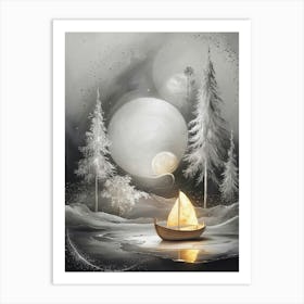 Sailor In The Moonlight Art Print