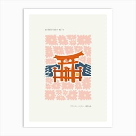 Travel Itsukushima Japan Floral Abstract Gallery Art Print