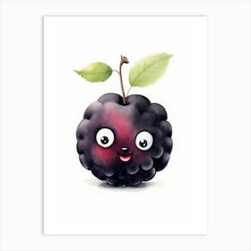 Friendly Kids Blackberry 1 Art Print