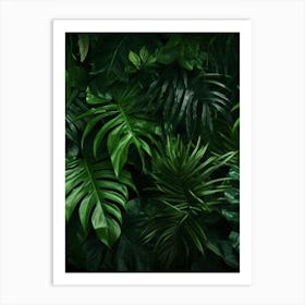 Tropical Leaves Background 2 Art Print