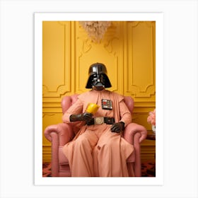 Darth Vader In Wes Anderson Style 19 Art Print