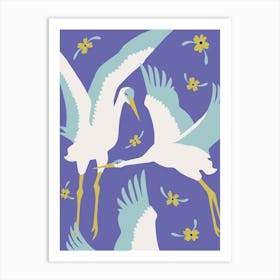 Veri Peri Cranes Art Print