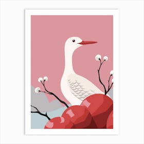 Minimalist Loon Illustration Art Print