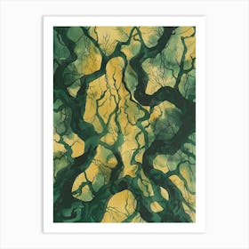 Tree Trunks Art Print