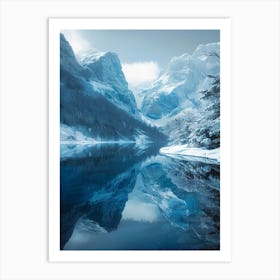 Snowy Mountains 1 Art Print