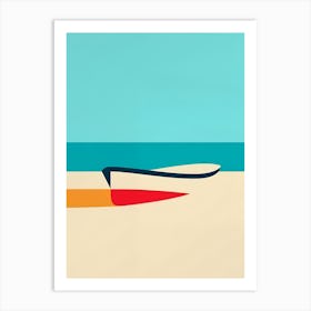 Boat On The Beach 1 Art Print