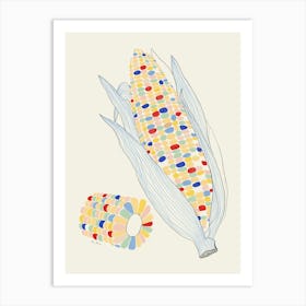 Corn On The Cob Art Print