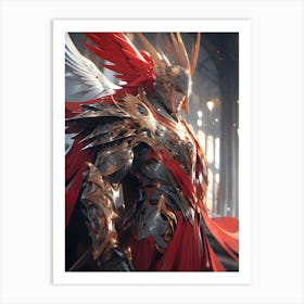 Angel Of The Sky Anime Art Print