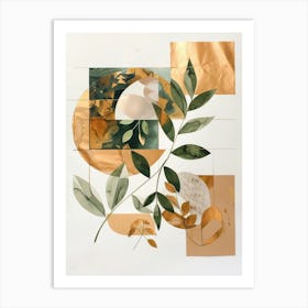 'Gold Leaf' 4 Art Print