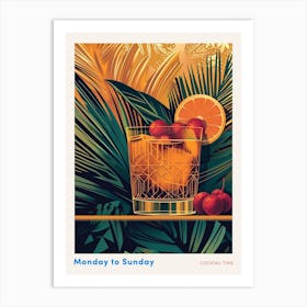 Art Deco Cocktail 4 Poster Art Print