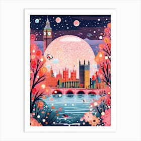 London, Illustration In The Style Of Pop Art 1 Art Print