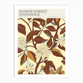 Flowers Market Stockholm Art Print