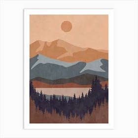 Mountain Landscape 13 Art Print