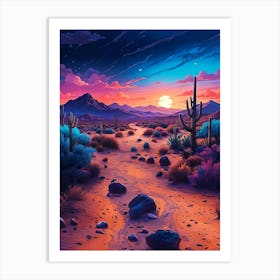 Desert Landscape Art Print