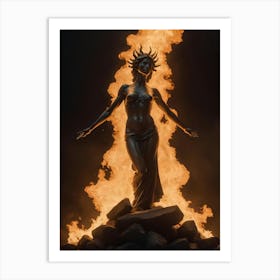 Goddess Of Fire 1 Art Print