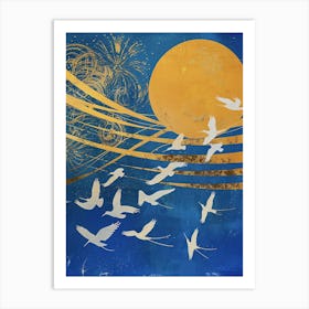 Birds In Flight 2 Art Print