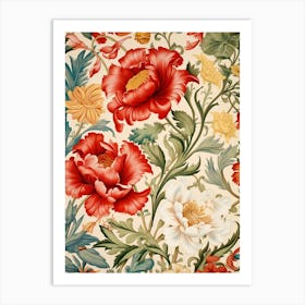 Floral Wallpaper 145 Art Print