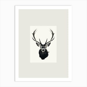 Deer Head 13 Art Print