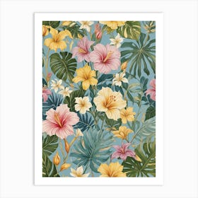 Tropical Hibiscus Art Print