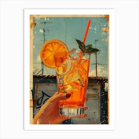 Orange Drink 2 Art Print