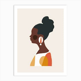 Portrait Of African American Woman 10 Art Print