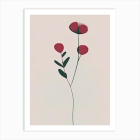 Red Clover Herb Simplicity Art Print