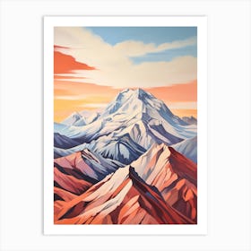 Mount Mckinley Denali Usa 6 Mountain Painting Art Print