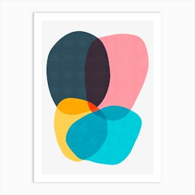 Colorful abstract shapes 17 Art Print