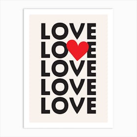 Love 2 Art Print