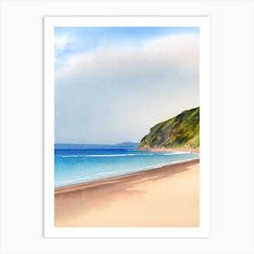 Blackpool Sands 2, Devon Watercolour Art Print