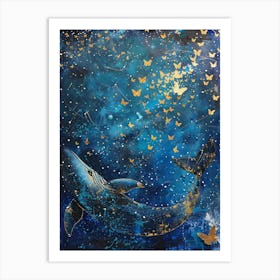 Whale In The Sky 3 Art Print