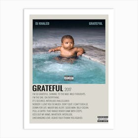 Grateful 2012 By Dj Khaled Canvas Posters Bedroom Decor 1 Art Print