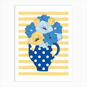 Blooming Tea Pot Art Print