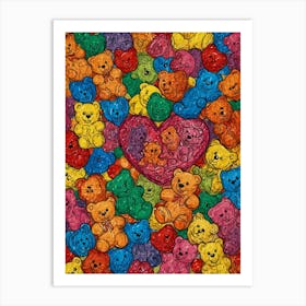 Teddy Bears 1 Art Print