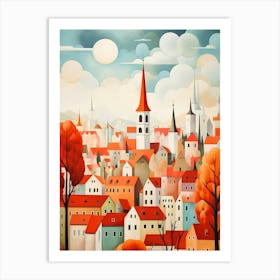 Autumn City Art Print