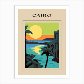Minimal Design Style Of Cairo, Egypt 3 Poster Art Print