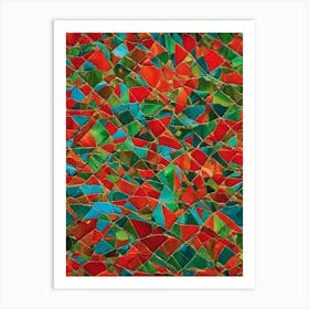 Mosaic Tile By Person Art Print