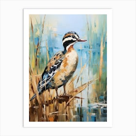 Bird Painting Wood Duck 2 Art Print