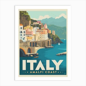 Italy Amalfi Coast Art Print