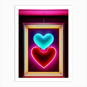 2 Hearts Beat Art Print