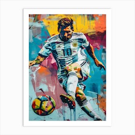 Pop art Lionel Messi Argentina Art Print