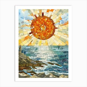 Sun Rising Over The Sea Art Print