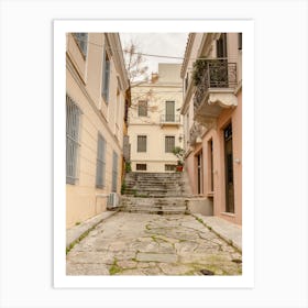 Alleyway In The Plaka Of Athens Art Print