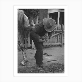 Untitled Photo, Possibly Related To Mormon Farmer Shoeing A Horse, Santa Clara, Utah By Russell Lee 3 Art Print