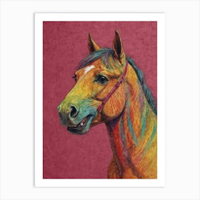 Colorful Horse 3 Art Print