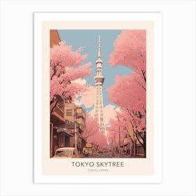 The Tokyo Skytree Japan Travel Poster Art Print